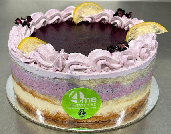 Blueberry Lemon Mousse Cake