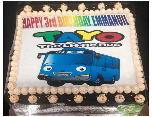 Tayo the Little Bus Birthday Cake