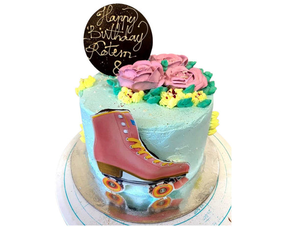 Roller Skates Birthday Cake