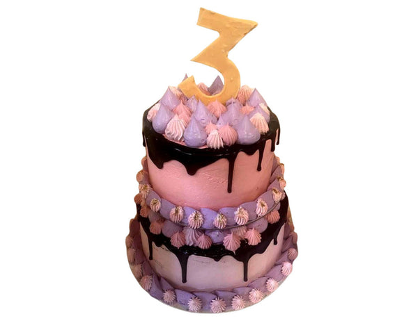 Double Layer 3rd Birthday Cake