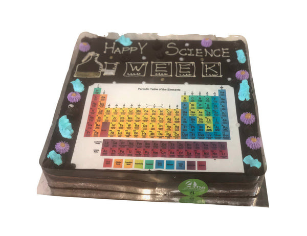 Custom Science Birthday Cake