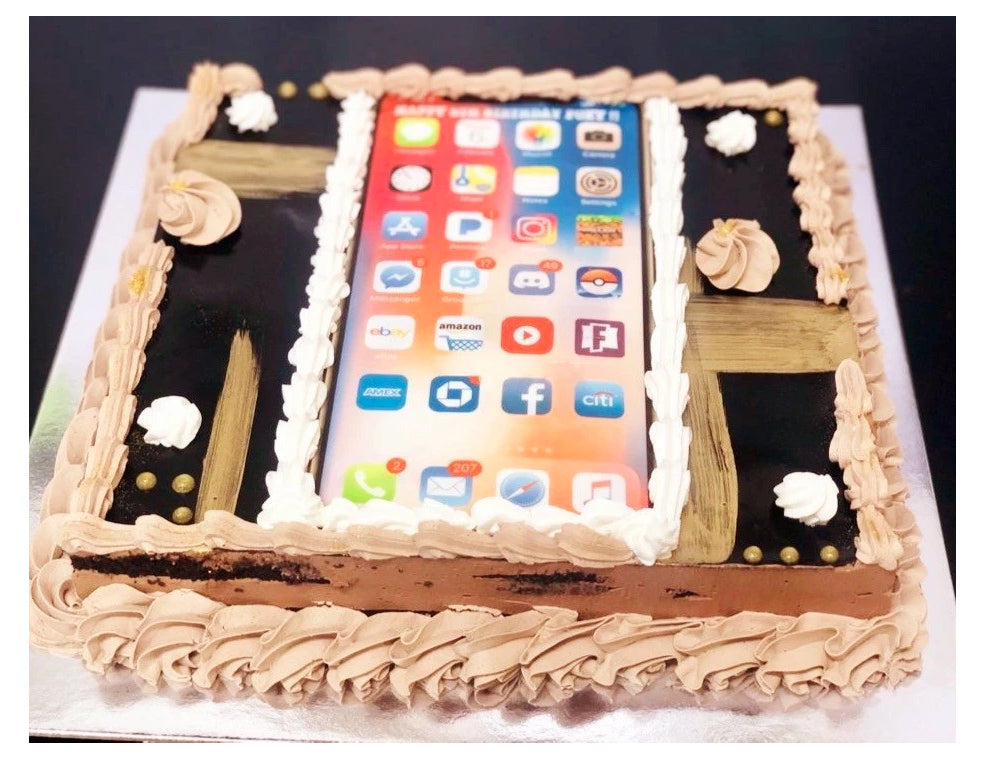 Iphone cake | Iphone cake, Iphone, Galaxy phone
