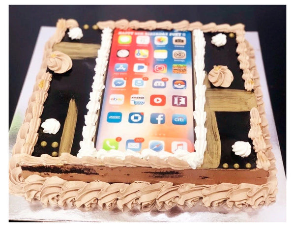 Custom Mobile Phone Birthday Cake