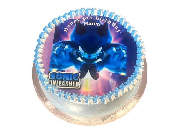 Sonic Unleashed Birthday Cake